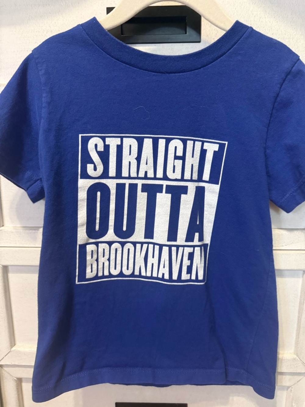 Port and Company Royal Blue Kids "Straight Outta Brookhaven" Graphic Tee